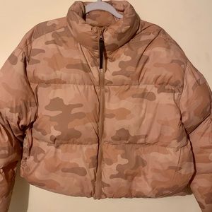 Teddy Camo Fabletics Puffer Jacket